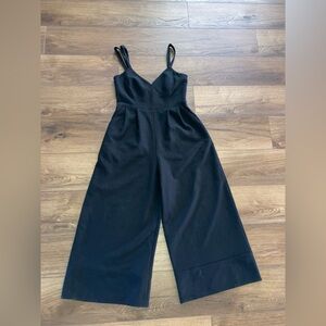 5a7 Cinq A Sept Black Wide-Leg Jumpsuit size 12